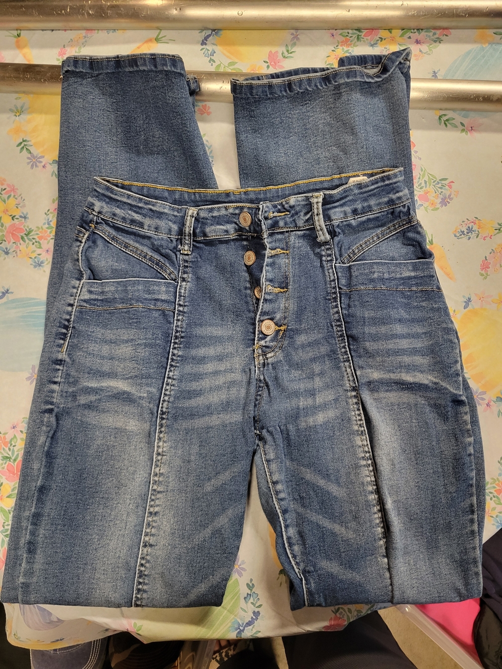 High-Rise Wide-Leg Women’s Jeans - Blue Denim